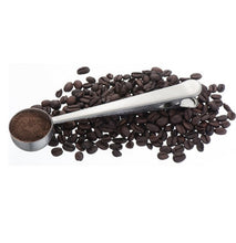 Load image into Gallery viewer, Stainless Steel Coffee Scoop with Bag Clip